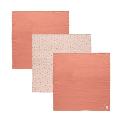 Bébé-Jou Multidoek 70x70 cm Fabulous Wish Pink (3 stuks)