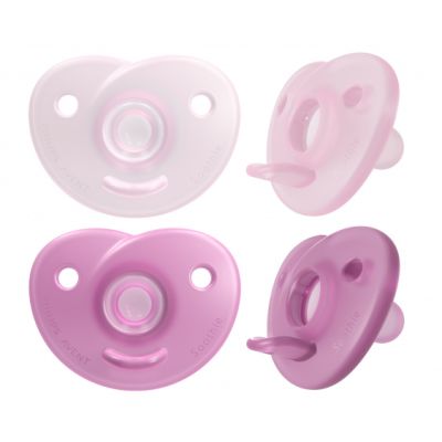 Philips Avent Fopspeen Soothie Roze 0-6mnd (2 stuks) SCF099/22