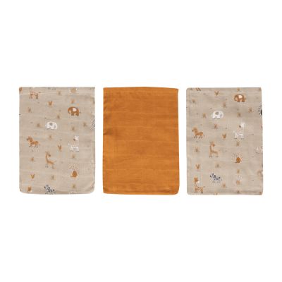 Bébé-Jou Washand Hydrofiel Steppe 3-Pack