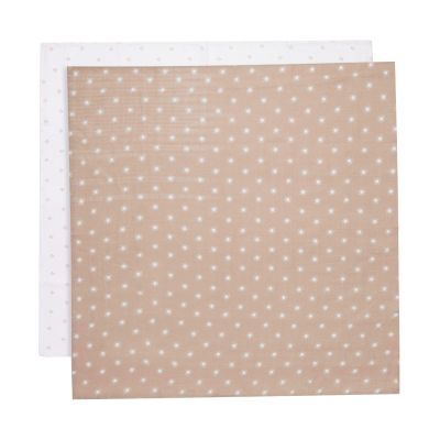 Jollein Multidoek Hydrofiel Pointelle &amp; Sun Biscuit 70 x 70 cm 2-pack