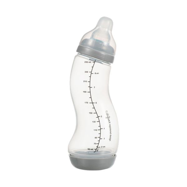 Difrax S-Fles Smal 250ml Grey + 123Ring